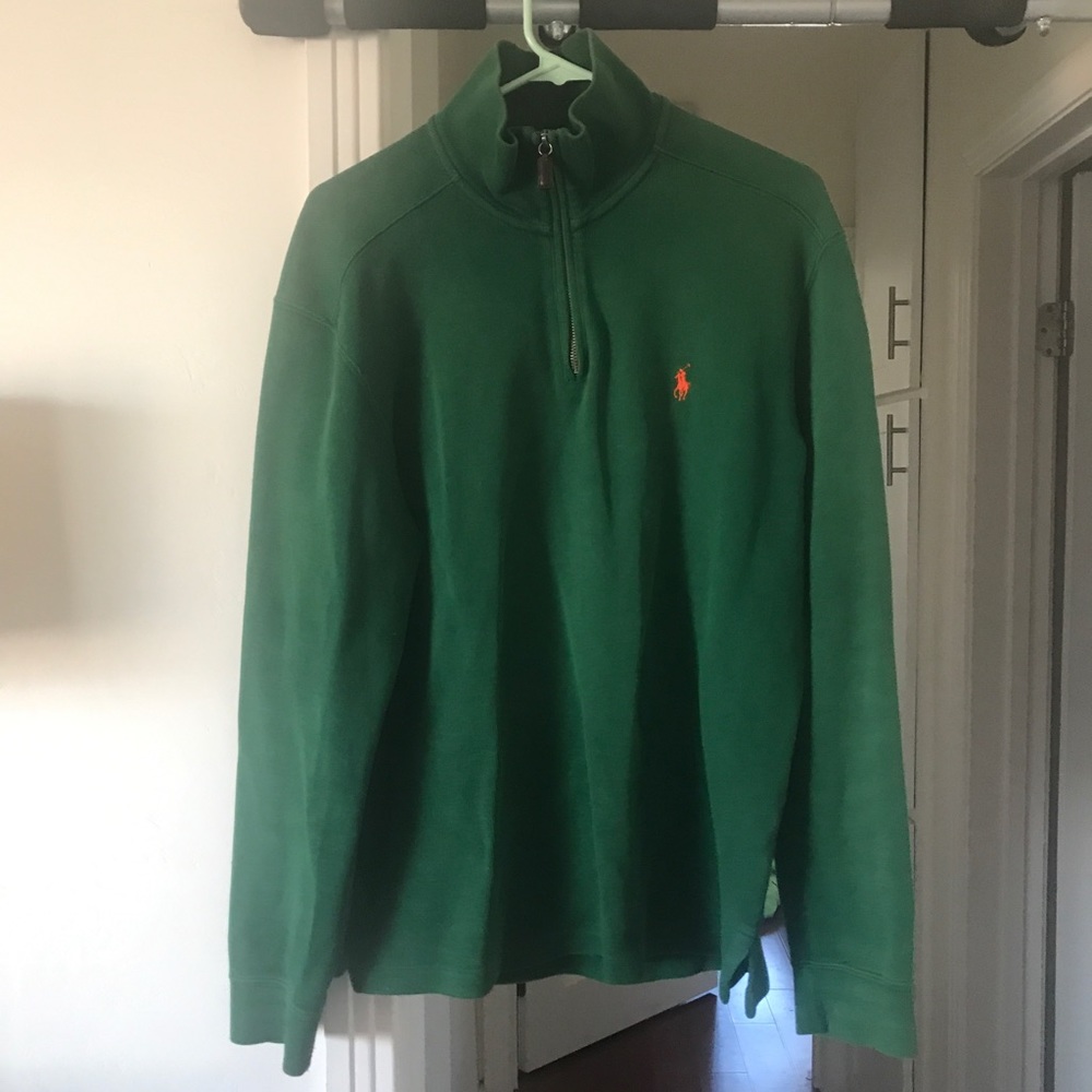 Polo Ralph Lauren Half Zip Sweater- Royal Green